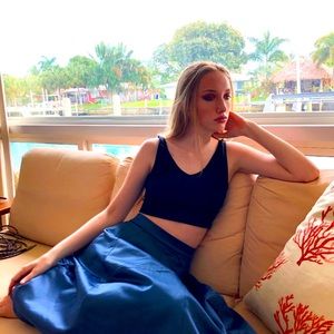 Asos Blue Size 4 A line full